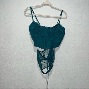 Mina Lisa Clip Dot Bustier & High Rise Panty Set